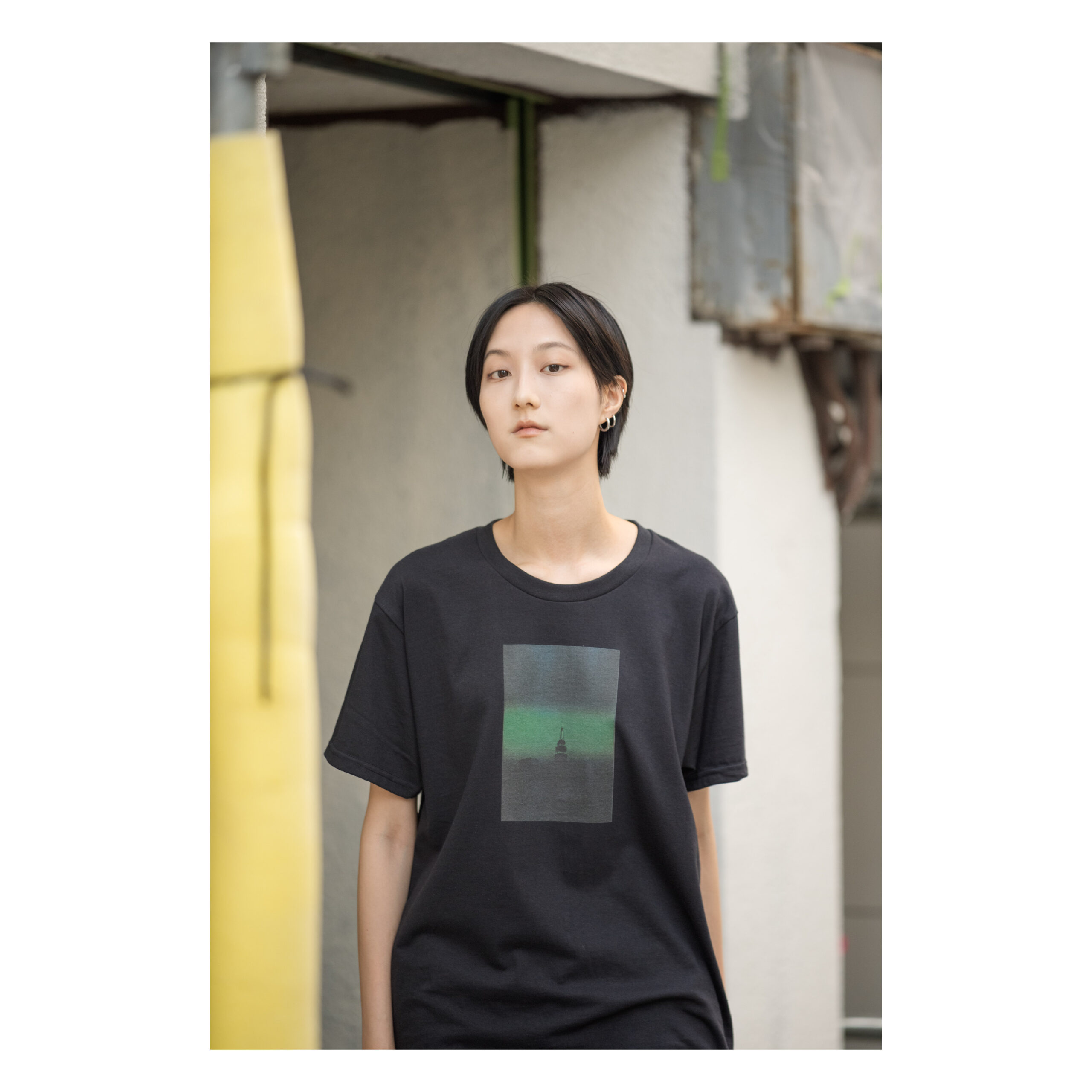 Lui Araki - Color / Scape Tee（BLACK）