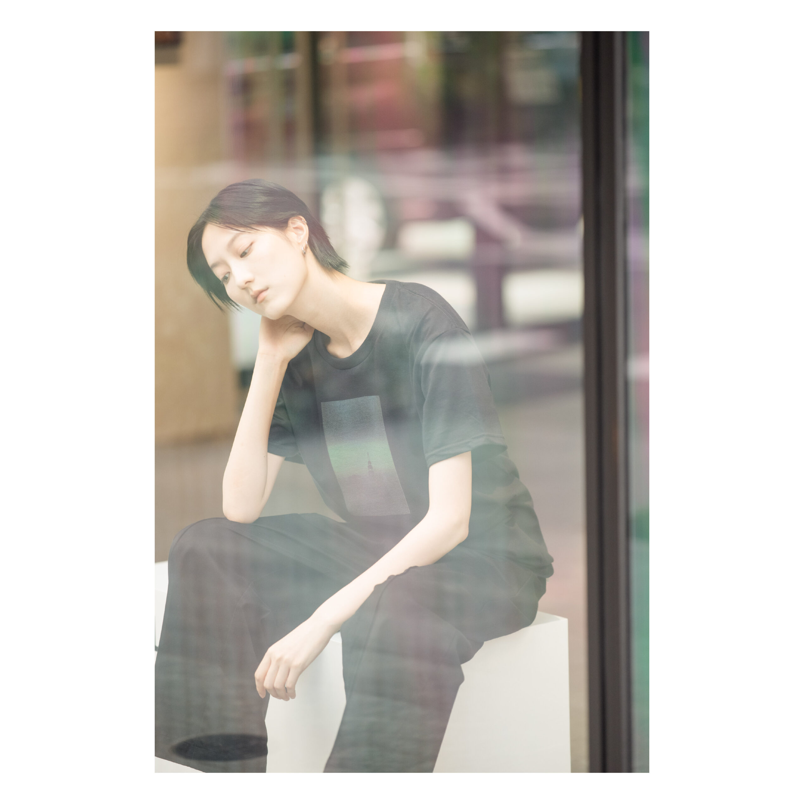 Lui Araki - Color / Scape Tee（BLACK）