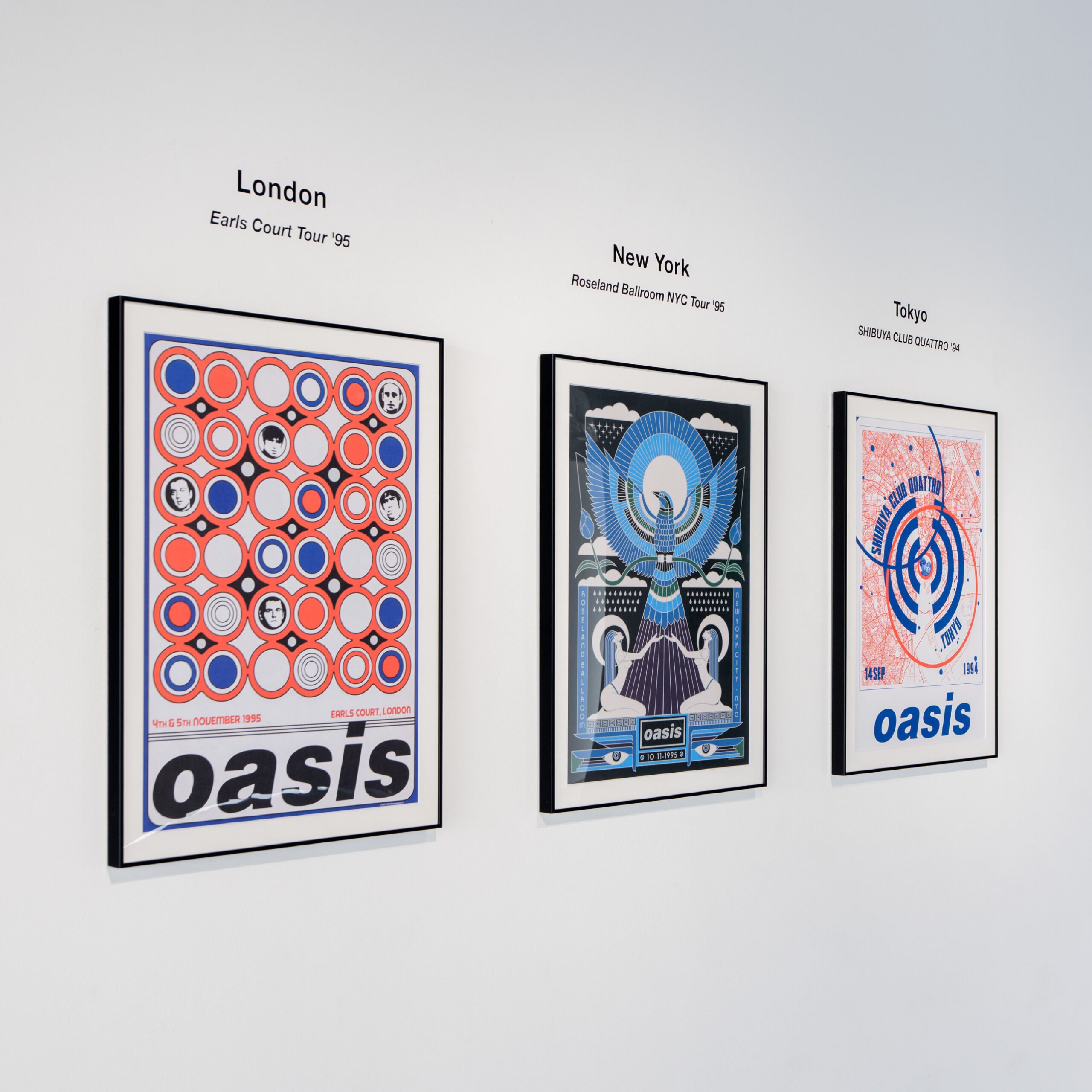 Oasis Historic Gig Art Poster - Roseland Ballroom NYC Tour ’ 95
