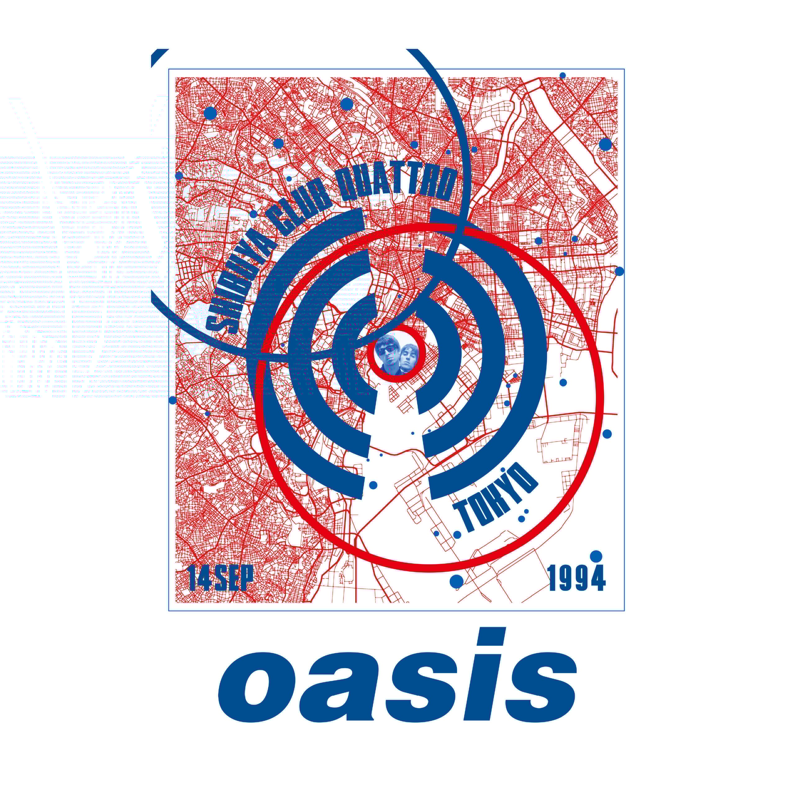 Oasis Historic Gig Art Poster - SHIBUYA CLUB QUATTRO '94