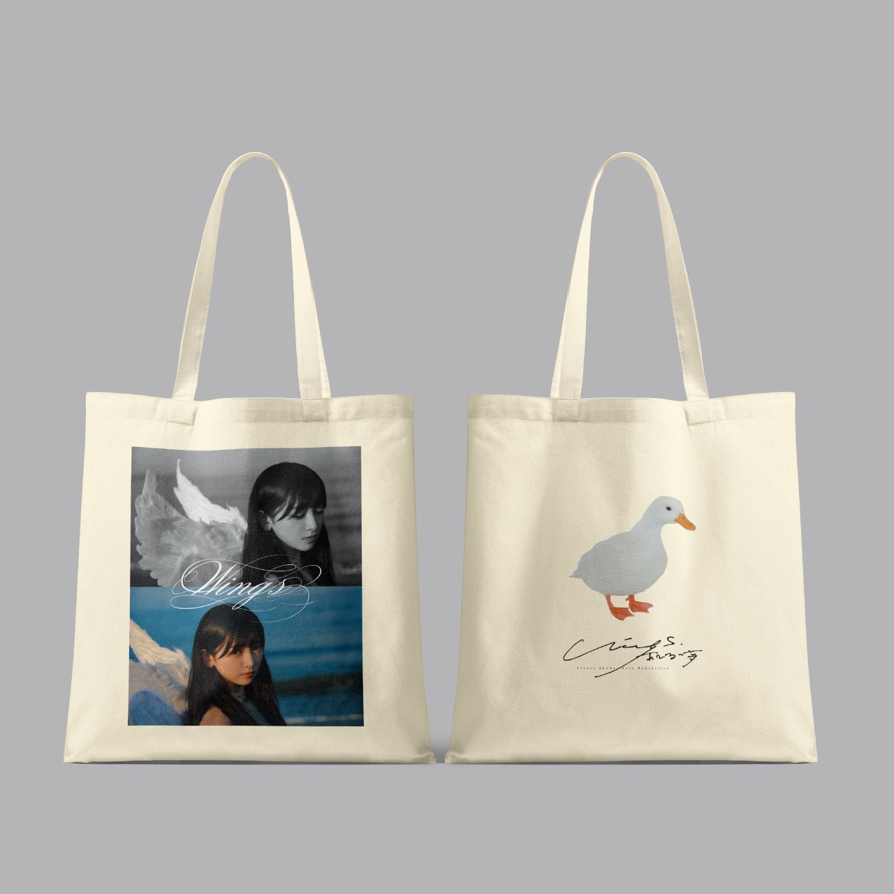 Wings:あひるの夢 トートバッグ