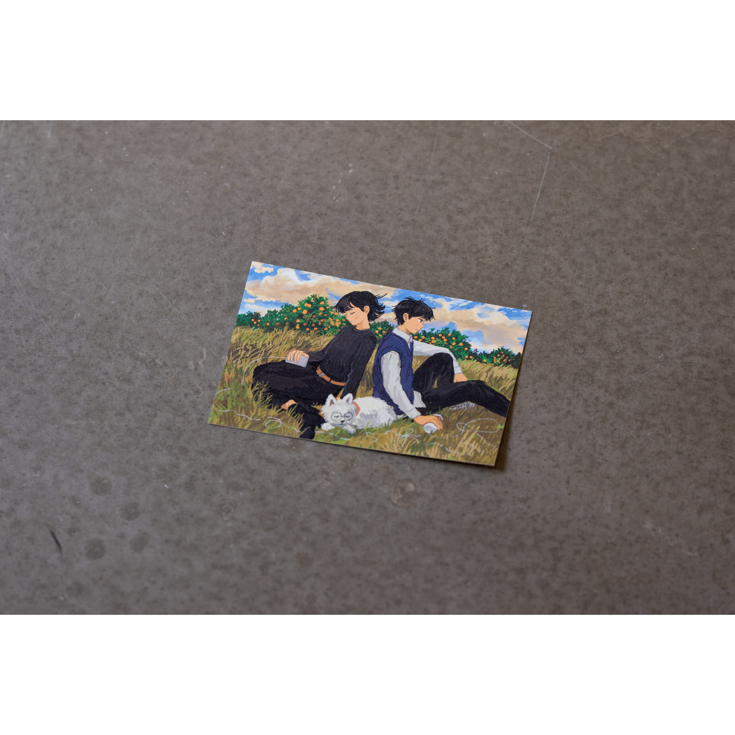 「糸電話」絵柄ポストカード